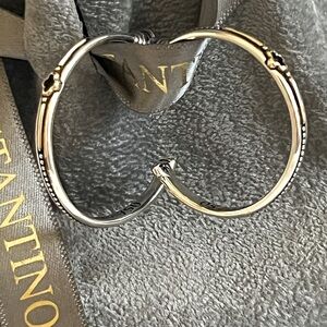 Konstantino; Sterling Silver Earrings; Appropriately 1 1/8” Diameter; NWOT